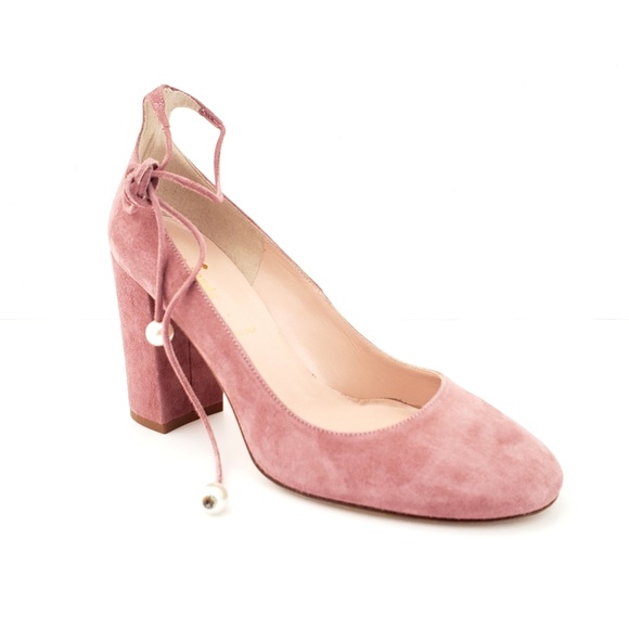 Kate Spade 7 Made in Italy Pink Suede High Heels - Picture 8 of 8